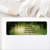 魅力的素朴な光のロマンチックな住所 シール (インサイチュ)