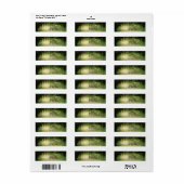 魅力的素朴な光のロマンチックな住所 シール (フルシート)