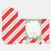 魅力的素朴クリスマス水彩赤ちゃんシャワー フェイバーボックス (見開き)