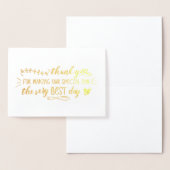 魅力的結婚感謝 箔カード (ディスプレー)