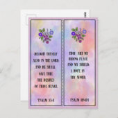 魅力的聖なる書物、 経典しおりはがき ポストカード (正面/裏面)