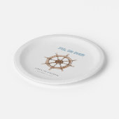 魅力的航海の誕生日 ペーパープレート (アングル)