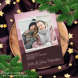 魅力的赤面ピンク抽象芸術季節のごあいさつ シーズンカード