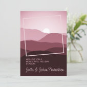 魅力的赤面ピンク抽象芸術季節のごあいさつ シーズンカード (スタンド正面)