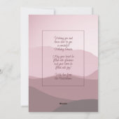 魅力的赤面ピンク抽象芸術季節のごあいさつ シーズンカード (裏面)