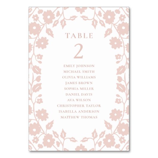 魅力的赤面フォークフローラ座席表 テーブルナンバー (正面)