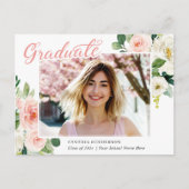 魅力的赤面フローラ卒業発表 ポストカード (正面)