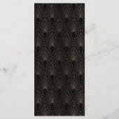 魅力的金ゴールドアールデコの結婚メニュー メニュー (裏面)