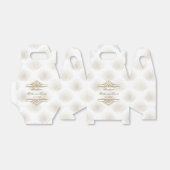 魅力的金ゴールド素晴らしギャツビーアールデコ1920s結婚の フェイバーボックス (折り畳みなし)