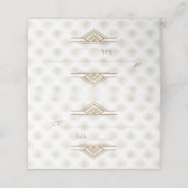 魅力的金ゴールド素晴らしギャツビーアールデコ1920s結婚の プレイスカード (外部開封)