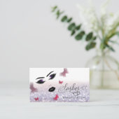 魅力的魅力的モダンな官能的な女の子の顔 名刺 (スタンド正面)