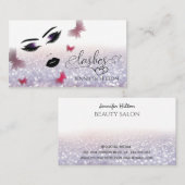 魅力的魅力的モダンな官能的な女の子の顔 名刺 (正面/裏面)