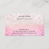 魅力的魅力的モダンな官能的な女の子の顔 名刺 (裏面)