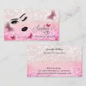 魅力的魅力的モダンな官能的な女の子の顔 名刺 (正面/裏面)