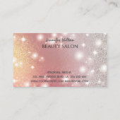 魅力的魅力的モダンな官能的な女の子の顔 名刺 (裏面)