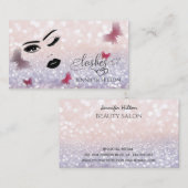 魅力的魅力的モダンな官能的な女の子の顔 名刺 (正面/裏面)