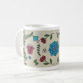 魅力的鮮やかフローラフォークマググ コーヒーマグカップ (正面左)