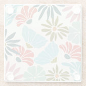 魅力的鮮やかモダンフローラ ガラスコースター (裏面)