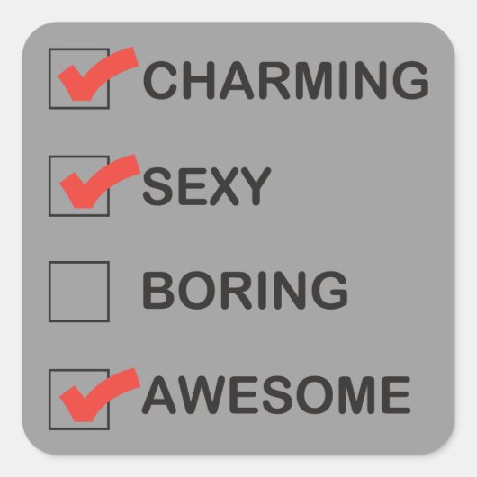 魅力的 スクエアシール (正面)