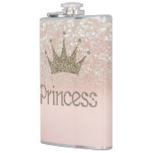 魅力的，ティアラ，プリンセス,グリッター《写真》ぼけ味 フラスク (左)