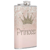 魅力的，ティアラ，プリンセス,グリッター《写真》ぼけ味 フラスク (右)