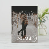 魅力的 ミニマリスト 楽しい タイポグラフィー フォト シーズンカード (スタンド正面)