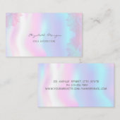 魅力的,モダンレース，ホログラフィックヨガ 名刺 (正面/裏面)