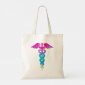 魅力的&医用ロカラフルゴデザイン トートバッグ (裏面)