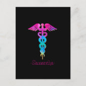 魅力的&医用ロカラフルゴデザイン ポストカード (正面)