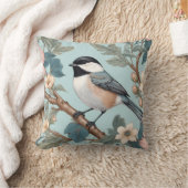 魅力的《鳥》アメリカゴガラ クッション (ブランケット)