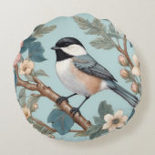 魅力的《鳥》アメリカゴガラ ラウンドクッション (裏面)