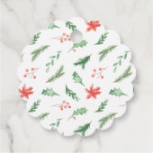 魅力的(鳥)ショウジョウコウカンチョウ鳥メッセージカード フェイバータグ (裏面)