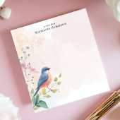 魅力的Bluebird分岐パーソナライズされた名 ノートパッド