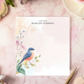 魅力的Bluebird分岐パーソナライズされた名 ノートパッド