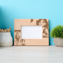 魅力的Schoolgirl and Boy – 教室お洒落 レーザー彫刻フレーム