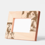 魅力的Schoolgirl and Boy – 教室お洒落 レーザー彫刻フレーム (左)