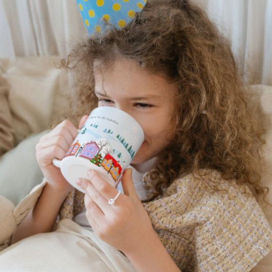 魅力的Winter Village Mug – カスタマイズ可能なギフト コーヒーマグカップ