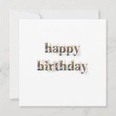 魅惑お洒落の森のハッピーバースデー カード (裏面)