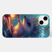 魅惑お洒落の森のハリネズミとランタン Case-Mate iPhoneケース (裏面 (横))