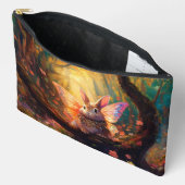 魅惑お洒落の森の中のバニー アクセサリーポーチ (見開き)