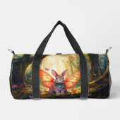 魅惑お洒落の森の中のバニー ダッフルバッグ (正面)