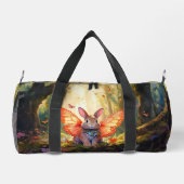 魅惑お洒落の森の中のバニー ダッフルバッグ (裏面)