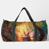 魅惑お洒落の森の中のバニー ダッフルバッグ (正面)