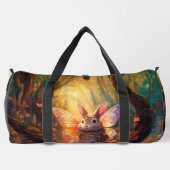 魅惑お洒落の森の中のバニー ダッフルバッグ (裏面)