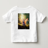 魅惑お洒落の森の中のバニー トドラーTシャツ (裏面)