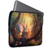 魅惑お洒落の森の中のバニー ラップトップスリーブ (正面右)