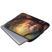 魅惑お洒落の森の中のバニー ラップトップスリーブ (正面下部)