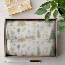 魅惑お洒落の森の森林動物 薄葉紙