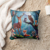 魅惑お洒落林動物枕 クッション (ブランケット)