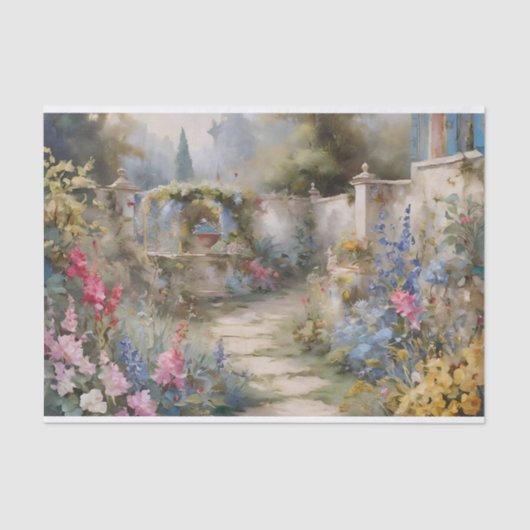 魅惑されたガーデンデコパージュ 薄葉紙 (正面)